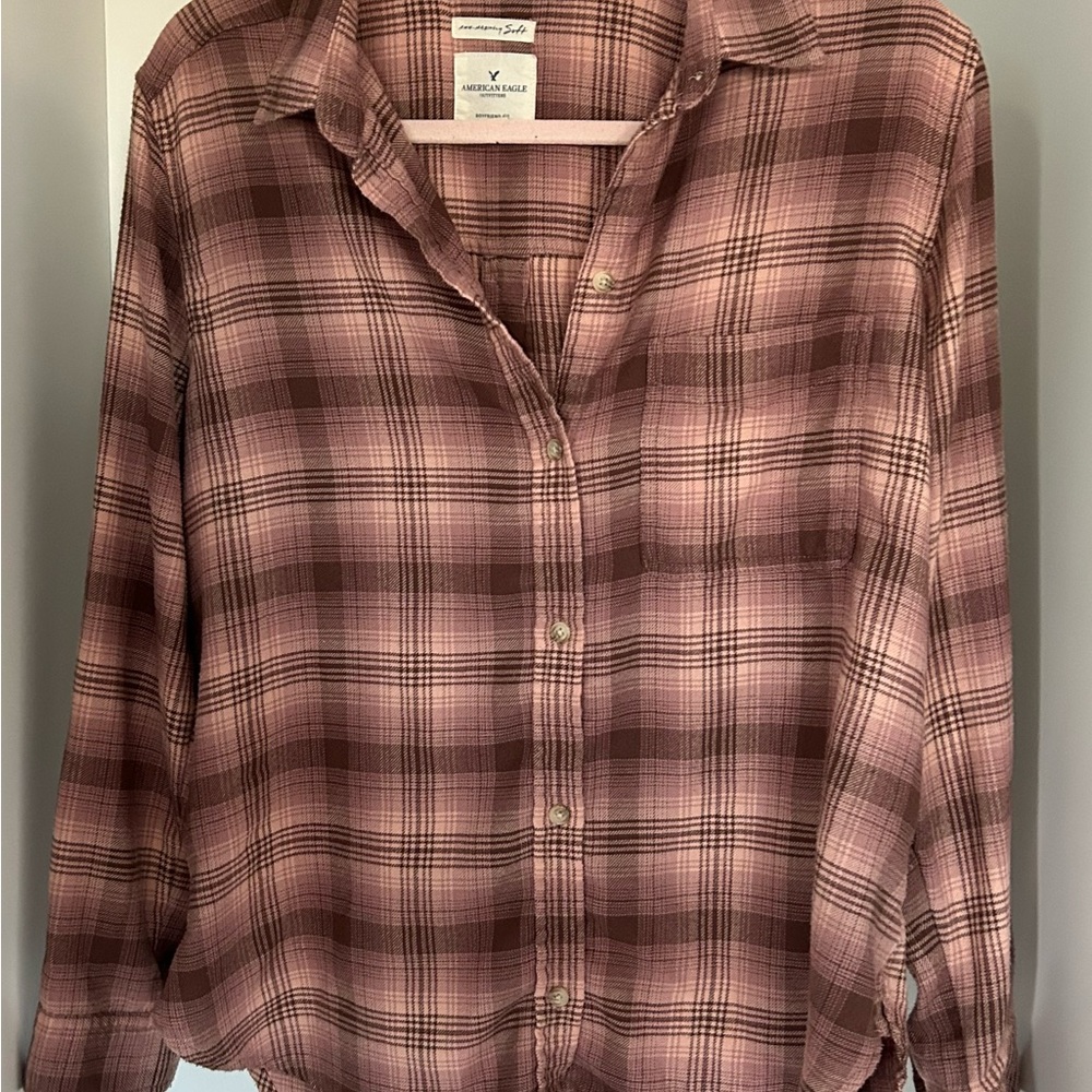 American Eagle Outfitters Soft L Flannel Shirt